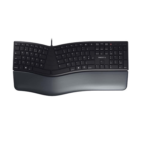 CHERRY KC 4500 ERGO Corded Ergonomic Keyboard, Black, USB (QWERTY - UK) CHERRY KC 4500 ERGO Corded Ergonomic Keyboard, Black, USB (QWERTY - UK)